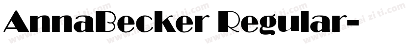 AnnaBecker Regular字体转换
